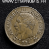 ,5,CENTIMES,NAPOLEO,III,TETE,NUE,1854,D,LYON,