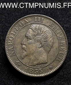 ,5,CENTIMES,NAPOLEON,III,1855,MARSEILLE,ANCRE,