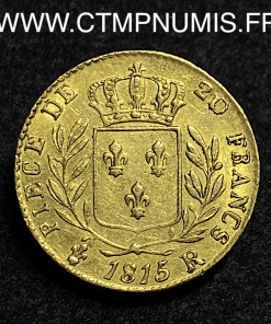 ,20,FRANCS,OR,LOUIS,XVIII,1815,R,LONDRES,