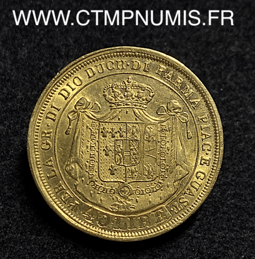 ,ITALIE,PARME,40,LIRE,OR,MARIE,LOUISE,1815,TTB,