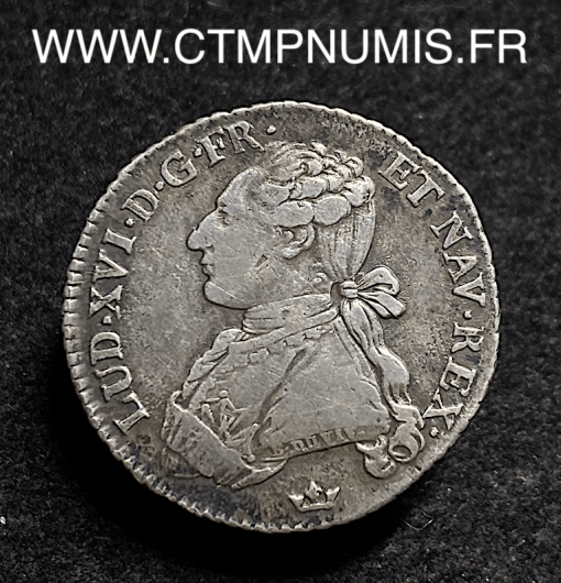 ,LOUIS,XVI,1/5,ECU,ARGENT,1778,M,TOULOUSE,