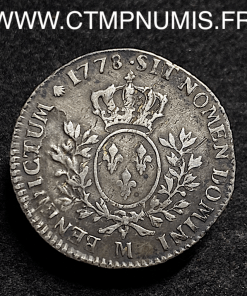 ,LOUIS,XVI,1/5,ECU,ARGENT,1778,M,TOULOUSE,