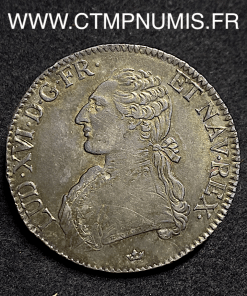 ,ROYALE,LOUIS,XVI,ECU,ARGENT,1782,TOULOUSE,