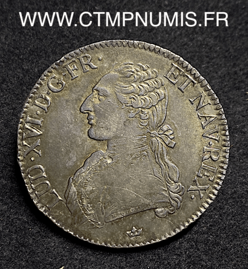 ,ROYALE,LOUIS,XVI,ECU,ARGENT,1782,TOULOUSE,