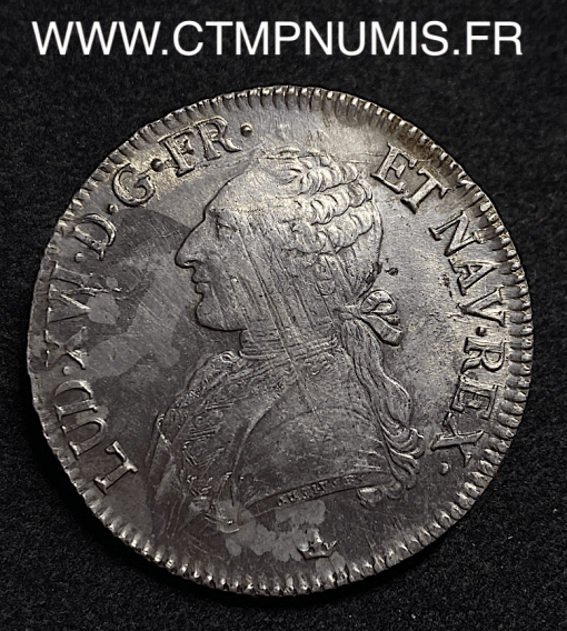 ,ROYALE,LOUIS,XVI,ECU,ARGENT,1784,TOULOUSE,