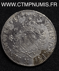 ,ROYALE,LOUIS,XVI,ECU,ARGENT,1784,TOULOUSE,