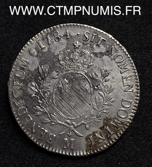 ,ROYALE,LOUIS,XVI,ECU,ARGENT,1784,TOULOUSE,