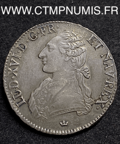 ,ROYALE,LOUIS,XVI,ECU,ARGENT,1785,TOULOUSE,