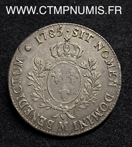 ,ROYALE,LOUIS,XVI,ECU,ARGENT,1785,TOULOUSE,