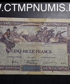 ,BILLET,5000,FRANCS,FLAMENG,DU,18/01/1918,