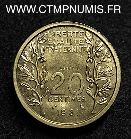 ,ESSAI,CONCOURS,20,CENTIMES,LAGRIFFOUL,1961,