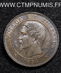 ,2,CENTIMES,NAPOLEON,III,TETE,NUE,1854,ROUEN,