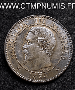 ,2,CENTIMES,NAPOLEON,III,TETE,NUE,1854,ROUEN, 