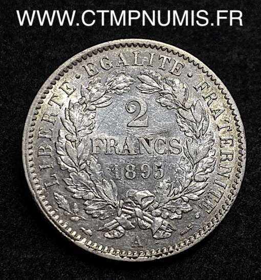 ,2,FRANCS,CERES,III°,REPUBLIQUE,1895,PARIS,SUP,