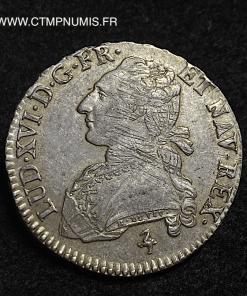 ,LOUIS,XVI,1/2,ECU,ARGENT,LOUIS,XVI,1789,PARIS,