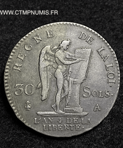 ,REVOLUTION,LOUIS,XVI,30,SOLS,1792,A,PARIS,