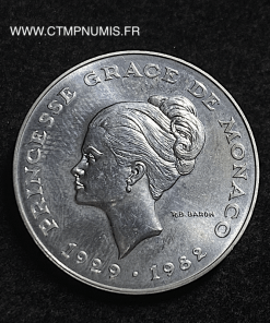 ,MONACO,ESSAI,10,FRANCS,ARGENT,GRACE,1982,