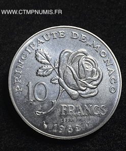 ,MONACO,ESSAI,10,FRANCS,ARGENT,GRACE,1982,