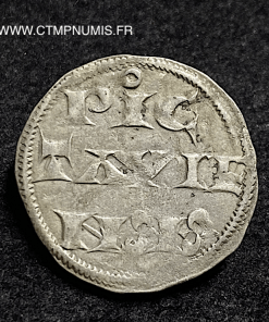 ,POITOU,DENIER,ARGENT,RICHARD,COEUR,DE,LION,