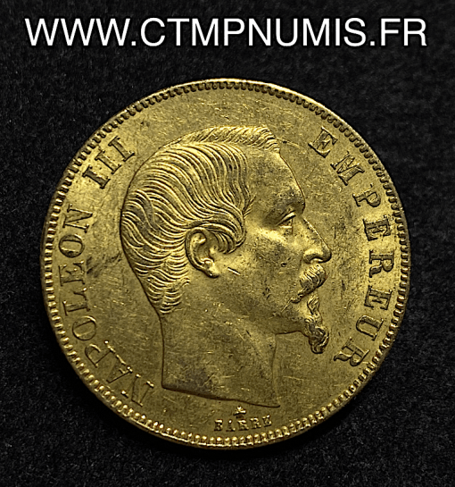 ,50,FRANCS,OR,NAPOLEON,III,1859,STRASBOURG,