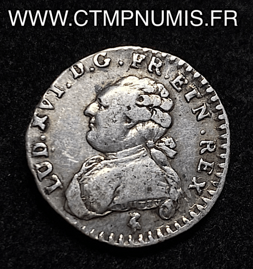 ,LOUIS,XVI,1/20,ECU,BUSTE,FORT,1783,A,PARIS,