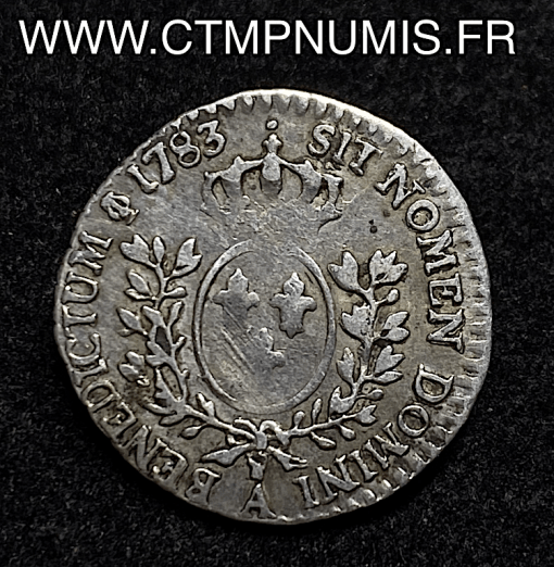 ,LOUIS,XVI,1/20,ECU,BUSTE,FORT,1783,A,PARIS,