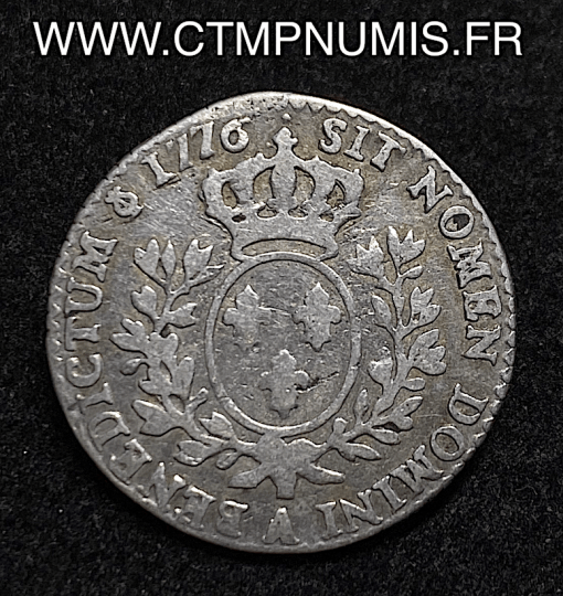 ,LOUIS,XVI,1/10,ECU,ARGENT,1776,A,PARIS,