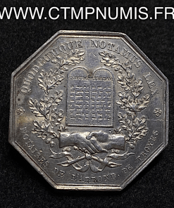 ,JETON,ARGENT,NOTAIRES,DE,TROYES,AUBE,1833,