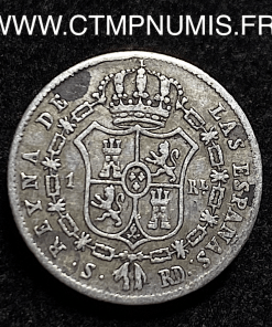 ,ESPAGNE,1,REAL,ARGENT,ISABEL,II,1852,SEVILLE,