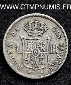 ,ESPAGNE,1,REAL,ARGENT,ISABEL,II,1859,MADRID,