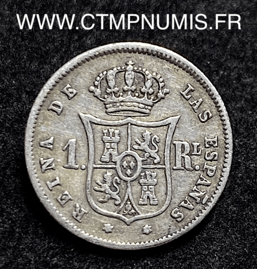 ,ESPAGNE,1,REAL,ARGENT,ISABEL,II,1859,MADRID,