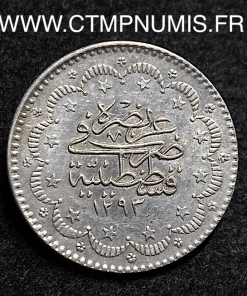 ,TURQUIE,5,PIASTRES,ARGENT,1293,(11),TTB+,