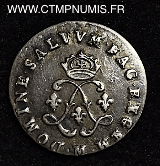 ,MONNAIE,ROYALE,LOUIS,XIV,4,SOLS,AUX,2,L,ARGENT,FRAPPE,INCUSE,TOULOUSE,