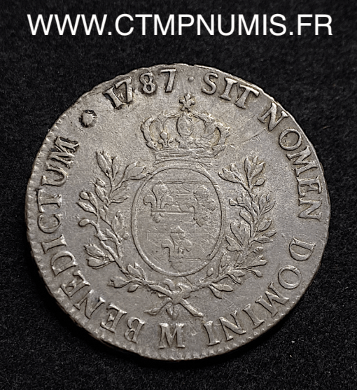 ,LOUIS,XVI,ECU,ARGENT,,1787,M,TOULOUSE,