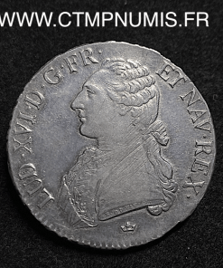 ,LOUIS,XVI,ECU,ARGENT,AUX,1790,M,TOULOUSE,