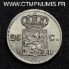 ,MONNAIE,PAYS,BAS,25,CENTS,ARGENT,1824,B,