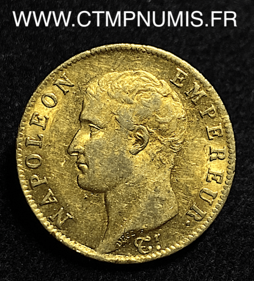 ,20,FRANCS,OR,NAPOLEON,TETE,NUE,AN,13,PARIS,