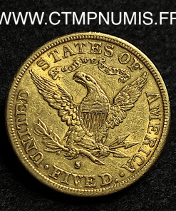 ,ETATS,UNIS,5,DOLLAR,OR,1893,S,SAN,FRANCISCO,