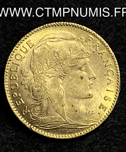 ,MONNAIE,10,FRANCS,OR,COQ,1907,SUP,