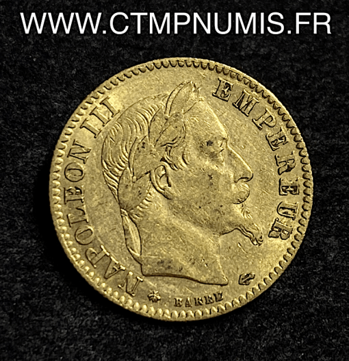 ,10,FRANCS,OR,NAPOLEON,III,1864,PARIS,