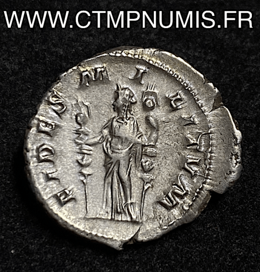 ,MONNAIE,EMPIRE,ROMAINE,MAXIMIN,I°,DENIER,ARGENT,FIDES,MILITUM,