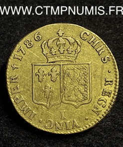 ,MONNAIE,ROYALE,LOUIS,XVI,DOUBLE,LOUIS,D'OR,1786,I,LIMOGES,