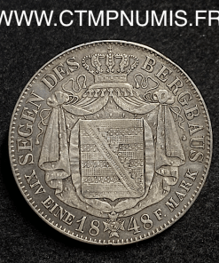 ,ALLEMAGNE,SAXE,1,THALER,ARGENT,1848,