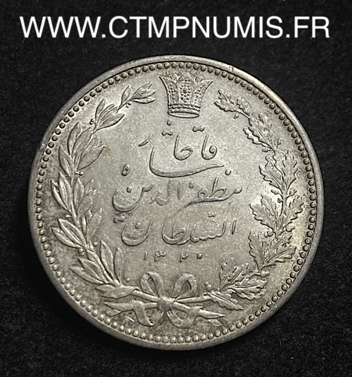 ,MONNAIE,IRAN,5000,DINARS,ARGENT,1320,1902,