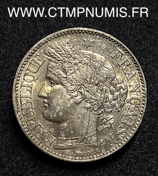 ,2,FRANCS,ARGENT,CERES,1870,BORDEAUX,ANCRE,