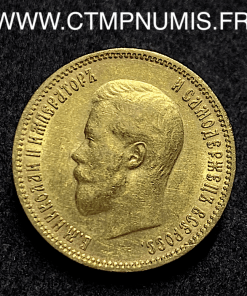 ,MONNAIE,RUSSIE,10,ROUBLE,OR,NICOLAS,II,1900,