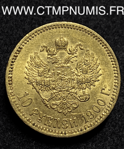,MONNAIE,RUSSIE,10,ROUBLE,OR,NICOLAS,II,1900,