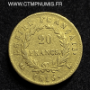 ,20,FRANCS,OR,LES,CENT,JOURS,1815,L,BAYONNE,