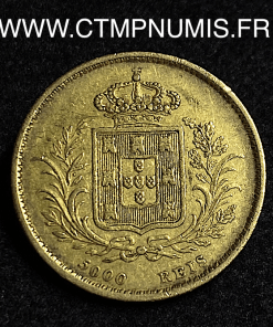 ,PORTUGAL,5000,REIS,OR,LOUIS,I°,1862,
