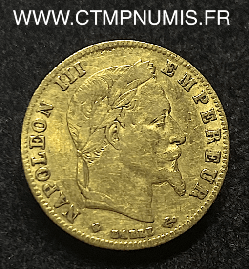 ,MONNAIE,5,FRANCS,OR,NAPOLEON,III,TETE,LAUREE,1867,BB,STRASBOURG,